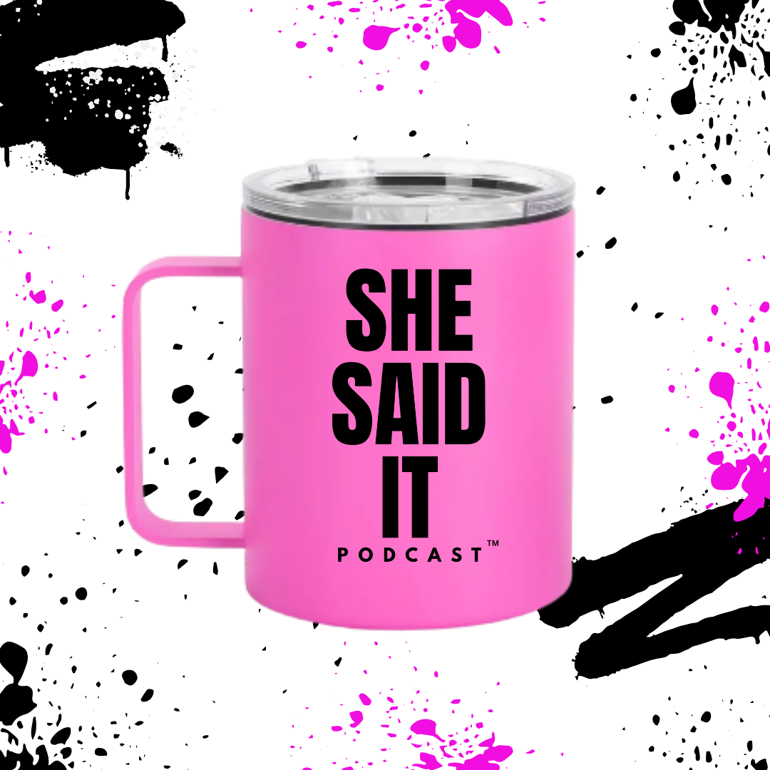 12 oz camper mug | pink